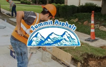 A completed paving company project from the case-study library