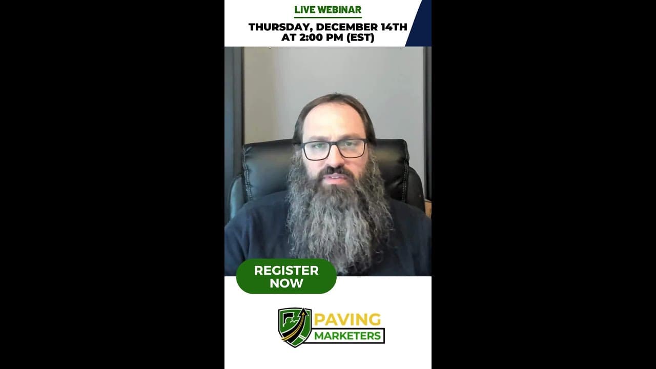 Live Webinar: 2024 Paving Marketing