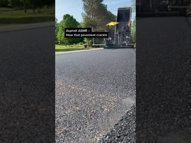 Since you all love that asphalt ASMR... here's another good one from our friends in the industry.