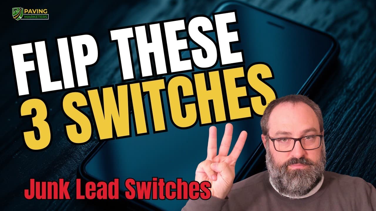 Your Junk Leads Are Not Bad Luck. It’s a Machine with Switches.