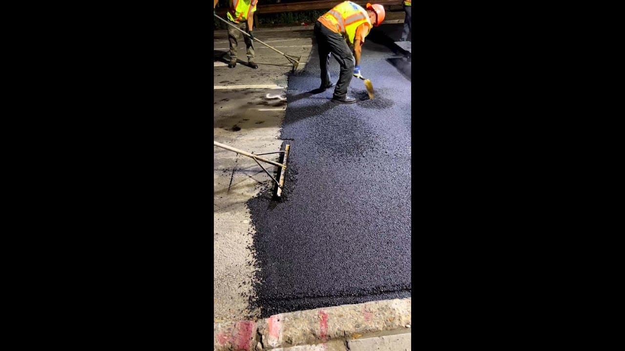 A day in the life of asphalt paving